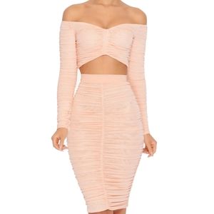 Oh Polly Do The Twist Two Piece in Blush